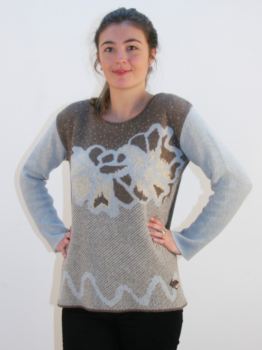 Pull femme en laine recyclée